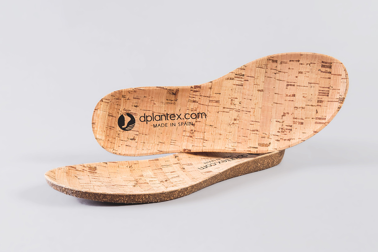 Anatomical rubber cork insoles (Size 25 